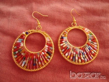 обеци с мъниста, снимка 2 - Обеци - 7322293