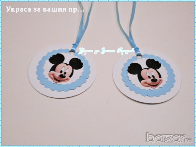 Украса и аксесоари с Мини Маус за първи рожден ден, снимка 15 - Други - 17286857