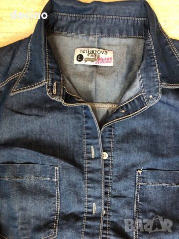 Дънкова риза, снимка 3 - Ризи - 25137503