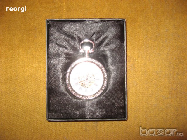 Посребрен-джобен часовник ЛОАРА, снимка 1 - Антикварни и старинни предмети - 18880468
