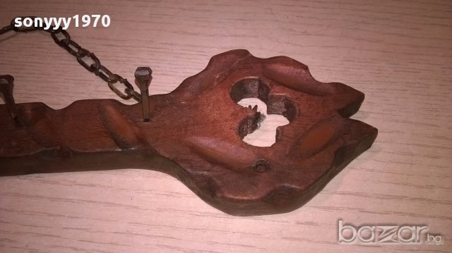 Поставка за ключове-дърво/метал-28х8см-внос швеицария, снимка 7 - Антикварни и старинни предмети - 16788869