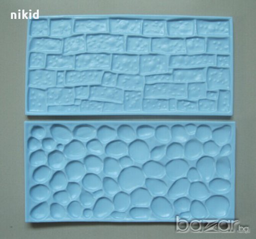 пластмасов молд за имитация тухли плочки камъни за украса фондан торта и др, снимка 1 - Кухненски принадлежности - 12991264