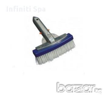 Четка права с алуминиева дръжка за почистване на басейн , снимка 1