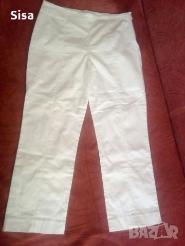 Нов бял дамски летен панталон, снимка 1 - Панталони - 25482422