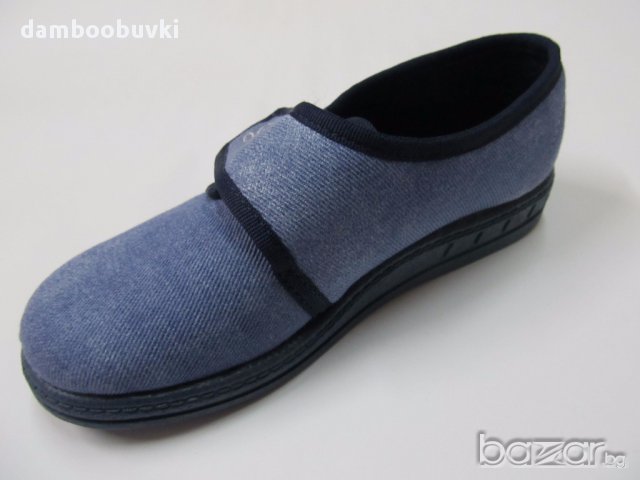 Български пантофи в светло синьо, снимка 3 - Бебешки обувки - 17611388