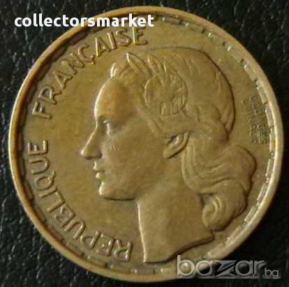 20 франка 1950, Франция, снимка 2 - Нумизматика и бонистика - 11719784