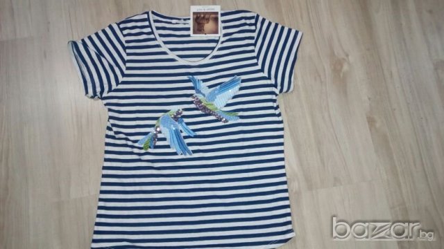 Нова тениска, моряшки десен, снимка 2 - Тениски - 21114163