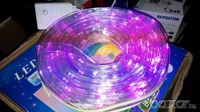 Коледни лампички - силиконов маркуч 10 метра -многоцветен, снимка 10 - Осветление - 12796189