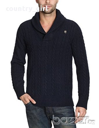 G-star New East Shawl - страхотен мъжки пуловер, снимка 1 - Пуловери - 16808979