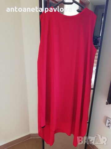 асиметрична рокля в  червено макси , снимка 2 - Рокли - 24971654