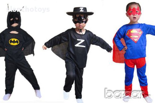 Костюми на Спайдермен,Зоро,Супермен,Бен 10 и Батман
