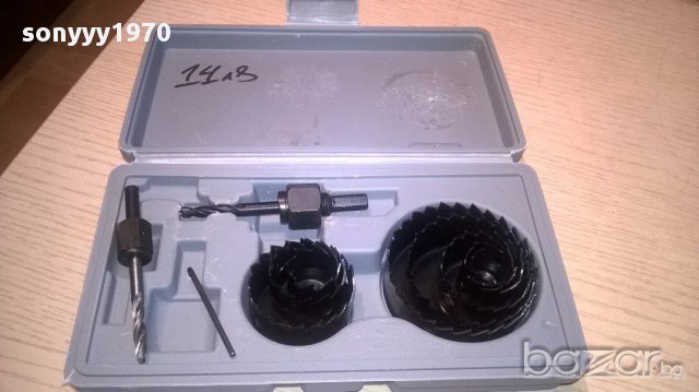 Комплект за отвори-бургии/фрези-нов от 11 части, снимка 4 - Други инструменти - 14920058