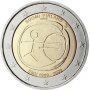 2 Евро монети (възпоменателни) емитирани 2009г (10г. на Икономически и Паричен съюз), снимка 8