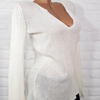 MANGO Бяла дамска блуза, снимка 1 - Блузи с дълъг ръкав и пуловери - 20037841