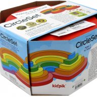 Circleset Montessori Дървени кръгове игра с карти Rainbow Монтесори дървени играчки, снимка 4 - Образователни игри - 18586716