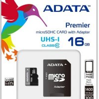 Бърза MicroSD 16GB Class10 - нова карта памет, запечатана, снимка 1 - Карти памет - 21854734