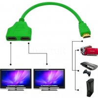 HDMI сплитер 1 to 2 TV HDTV, снимка 2 - Друга електроника - 21046013
