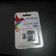 ФЛАШ КАРТА SD MICRO 16 GB "A-DATA" + адаптер за SD клас 10, снимка 2 - Кабели и адаптери - 8010750