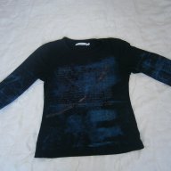 Дамска черна блуза - М размер, снимка 1 - Блузи с дълъг ръкав и пуловери - 12304439