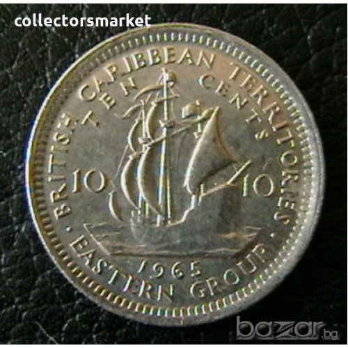 10 цента 1965, Източно Карибски Щати, снимка 1