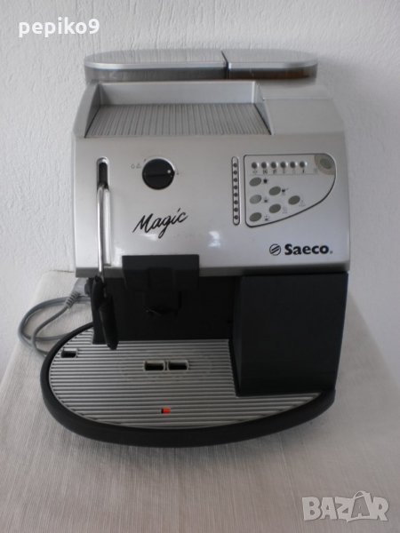 Продавам кафемашини внос от Германия,робот пълен автомат SAECO MADIC DE LUX сребърна, снимка 1