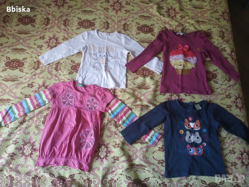 Продавам детски блузи за момиче 4бр., снимка 1