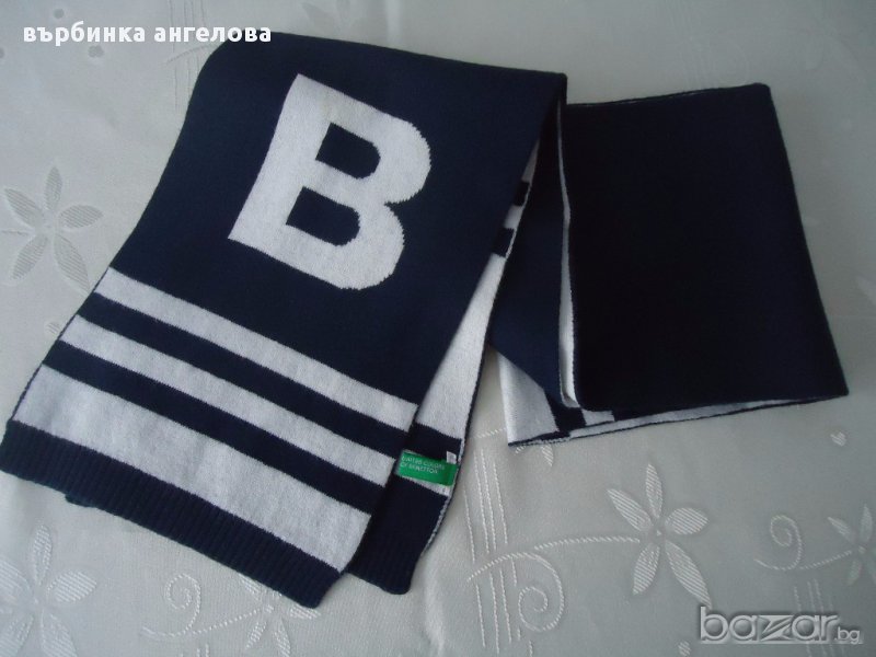 Уникален шал унисекс United Colors of Benetton, снимка 1