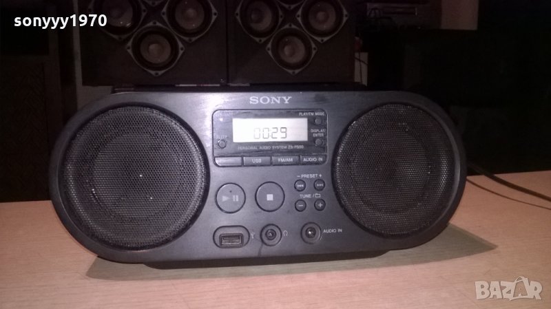 sony zs-ps50 usb/mp3/aux/cd/tuner-внос швеицария, снимка 1