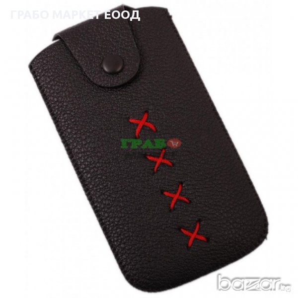 Калъф за телефон iPHONE 5 с капаче с копче, снимка 1