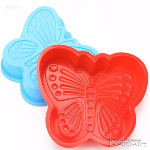 релефна пеперуда мъфин силиконов молд калъп форма бонбон шоколад декорация торта глина сапун гипс, снимка 1