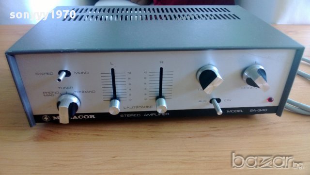 ретро stereo amplifier-внос швеицария, снимка 1 - Ресийвъри, усилватели, смесителни пултове - 10157062