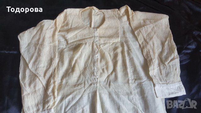 Автентична ефирна къса кенарена риза 4