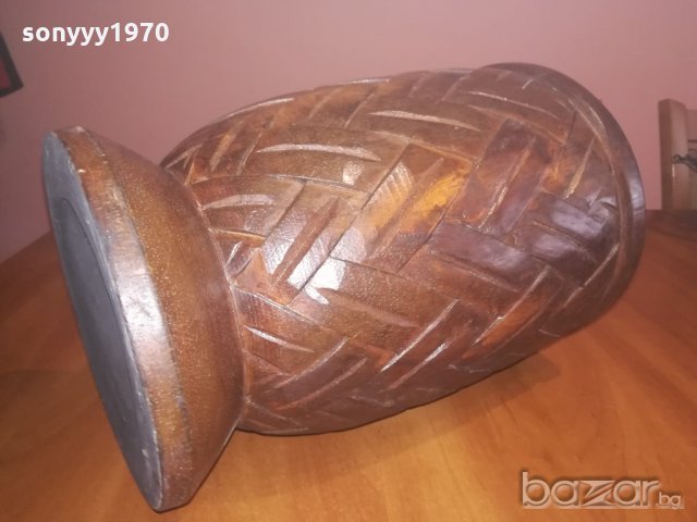 ретро колекция-голяма индонезииска ваза/купа-внос швеицария