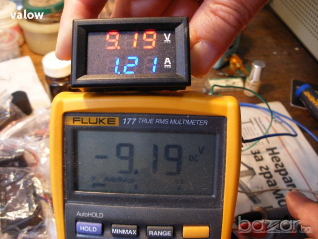 Комбиниран цифров волтметър и амперметър с шунт Dc 0-100v 0-10a, снимка 2 - Други инструменти - 9634111