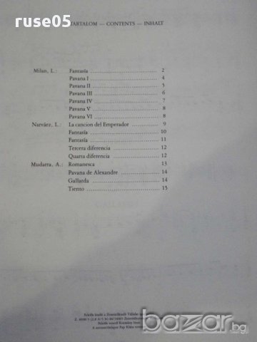 Книга "RÉGI SPANYOL MUZSIKA-GITÁRRA-MOSÓCZI Miklós"-16 стр., снимка 6 - Специализирана литература - 15930606