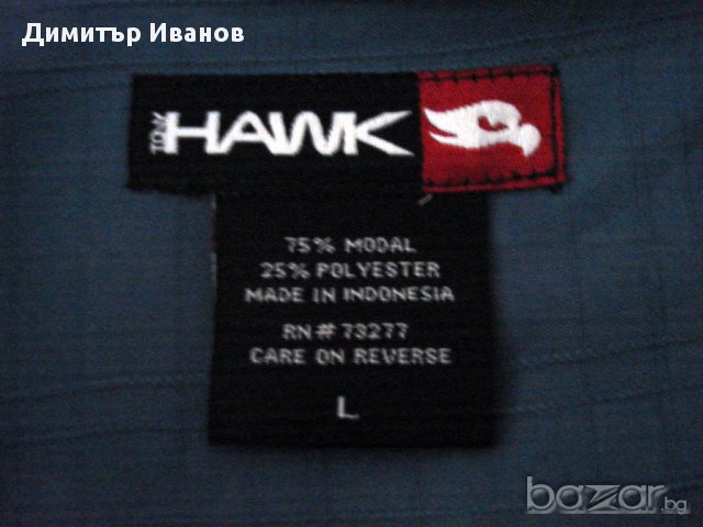 Продавам риза с къс ръкав Hawk, снимка 2 - Ризи - 17473270