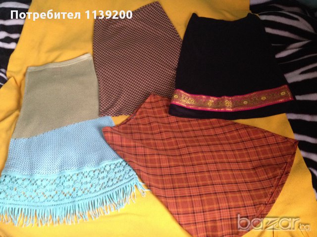 френска бежова пола каре La City Paris  S, снимка 6 - Поли - 14982294