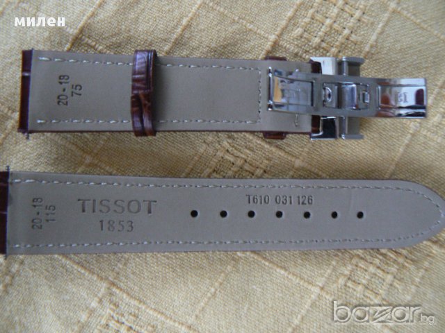 Кожени кафяви каишки Tissot 20мм., снимка 9 - Каишки за часовници - 14715563