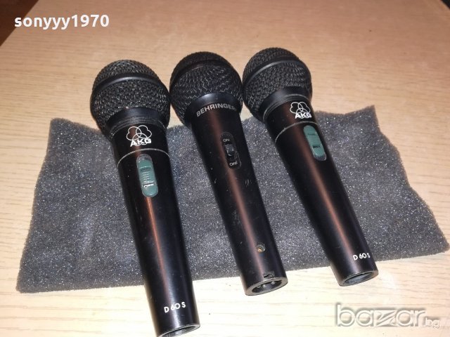 akg & behringer & shure-profi microphone-175лв брои-внос швеицария, снимка 3 - Микрофони - 20275442