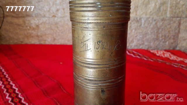 Стара бронзова мелничка 1921г, снимка 1 - Антикварни и старинни предмети - 18122768