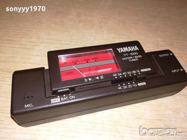 yamaha yt-1000 guitar/bass tuner-внос англия