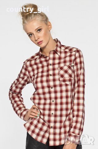g-star legion straight check shirt - страхотна дамска риза