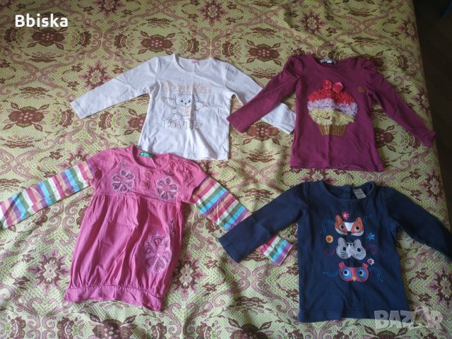Продавам детски блузи за момиче 4бр., снимка 1