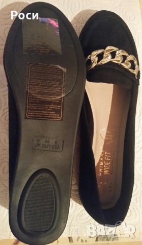 Обувки черен велур - внос от Англия, снимка 3 - Дамски ежедневни обувки - 23518019
