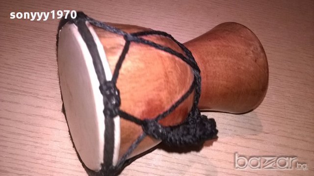 Тарамбука-12х9см-дърво и кожа-внос швеицария