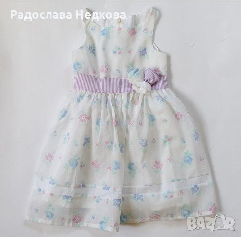 Рокля Розички - 80,92,98 и 116 см, снимка 1 - Бебешки рокли - 7745131