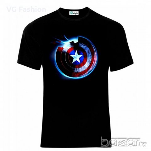Мъжка Тениска Captain America, снимка 1