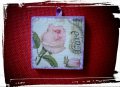 Миниатюра с рози, пано, колаж, декупаж, handmade, снимка 1 - Пана - 8403415