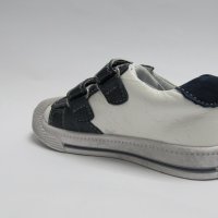 Детски обувки CHIPPO естествена кожа бял/син , снимка 4 - Детски маратонки - 20979044