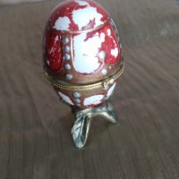 порцеланова кутия-яйце, снимка 3 - Антикварни и старинни предмети - 21171648